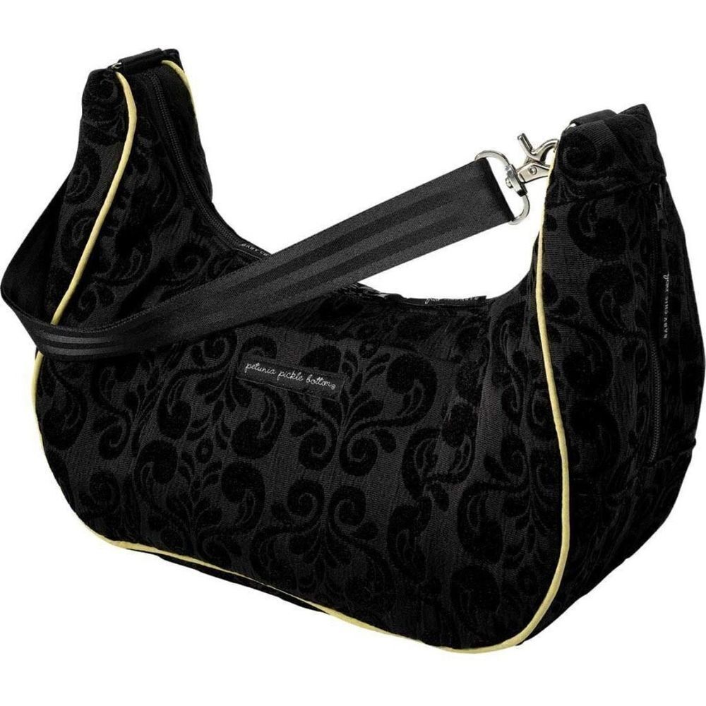 Petunia Pickle Bottom Touring Tote  Bag Black Currant Chenille RV